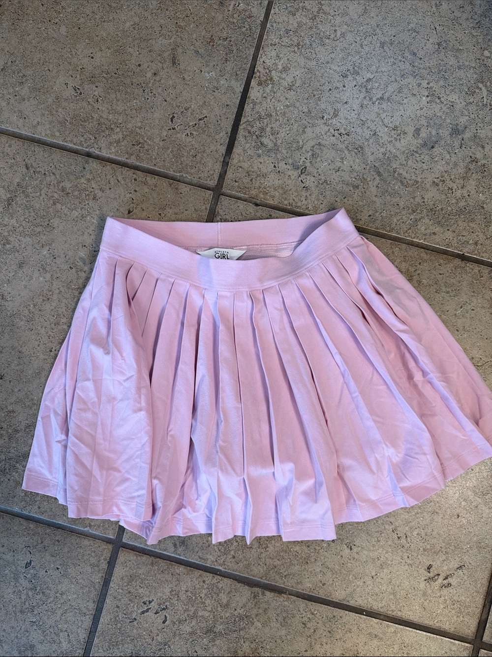 Athleta Light Pink Pleated Skater Skirt